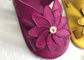 ゴム製Outsoleの実質の革花の流行の子供の靴